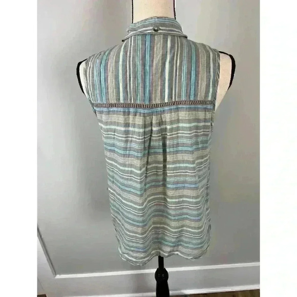 Toad & Co Sleeveless Blouse Womens Sz M Summer Beach Outdoor Hiking Organic - Picture 7 of 12